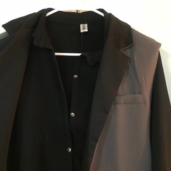 Blazer Vest and Oversized Shirt Set - Picture 3 of 3